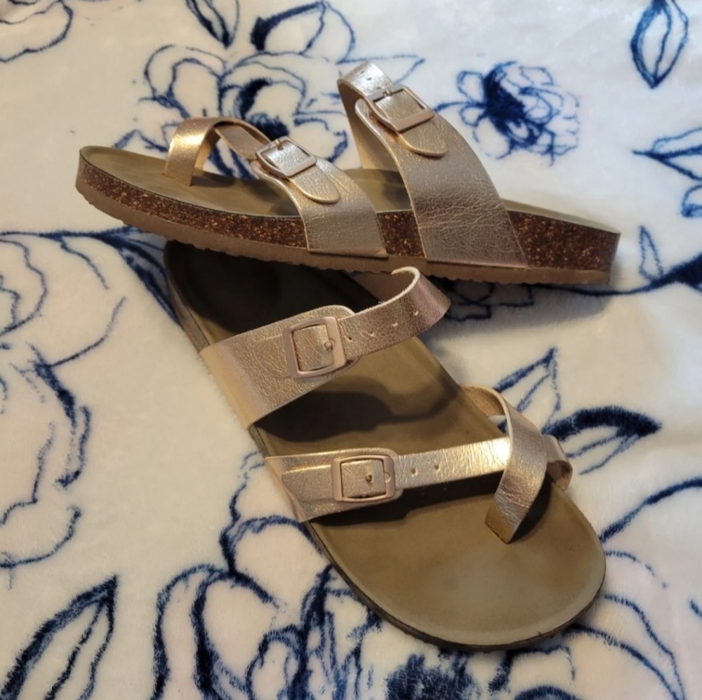 Rose Gold Madden Girl Sandals